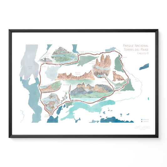 Torres del Paine Circuito O - Color