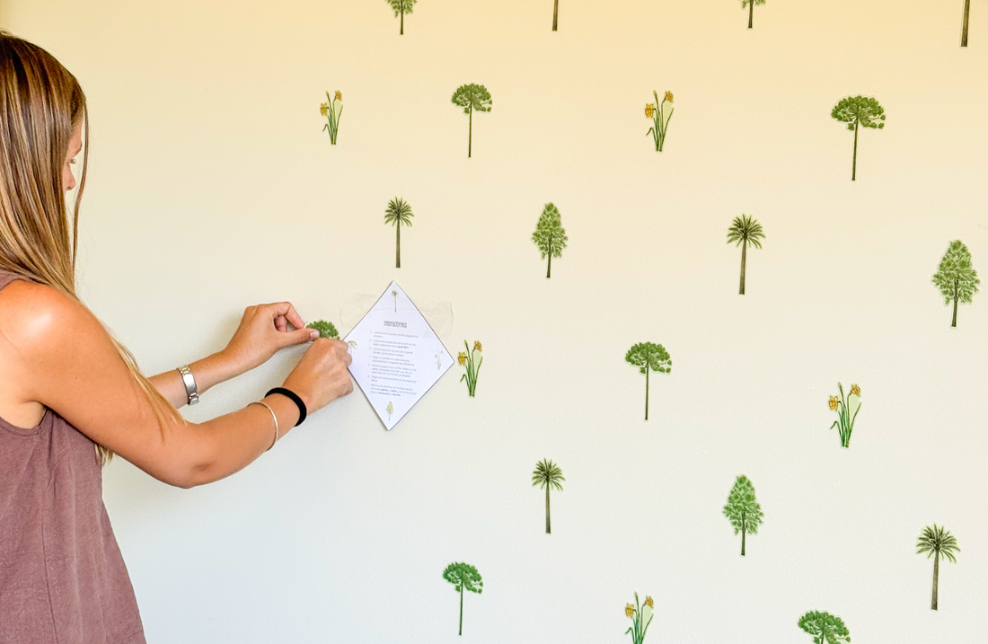 Cómo pegar tus stickers murales