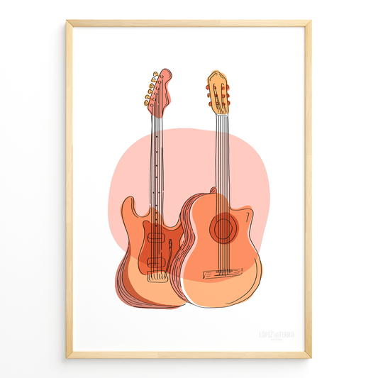 Guitarras en Rojo