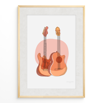 Guitarras en Rojo