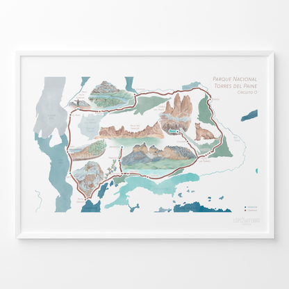 Torres del Paine Circuito O - Color