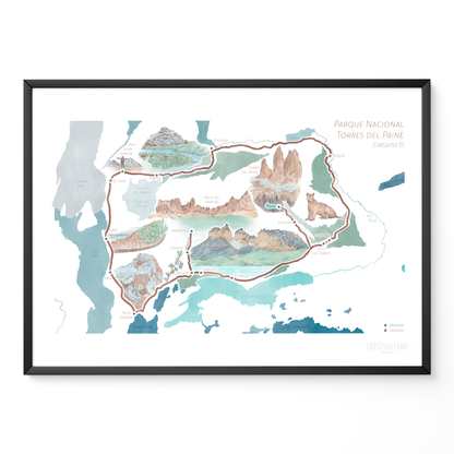 Torres del Paine Circuito O - Color