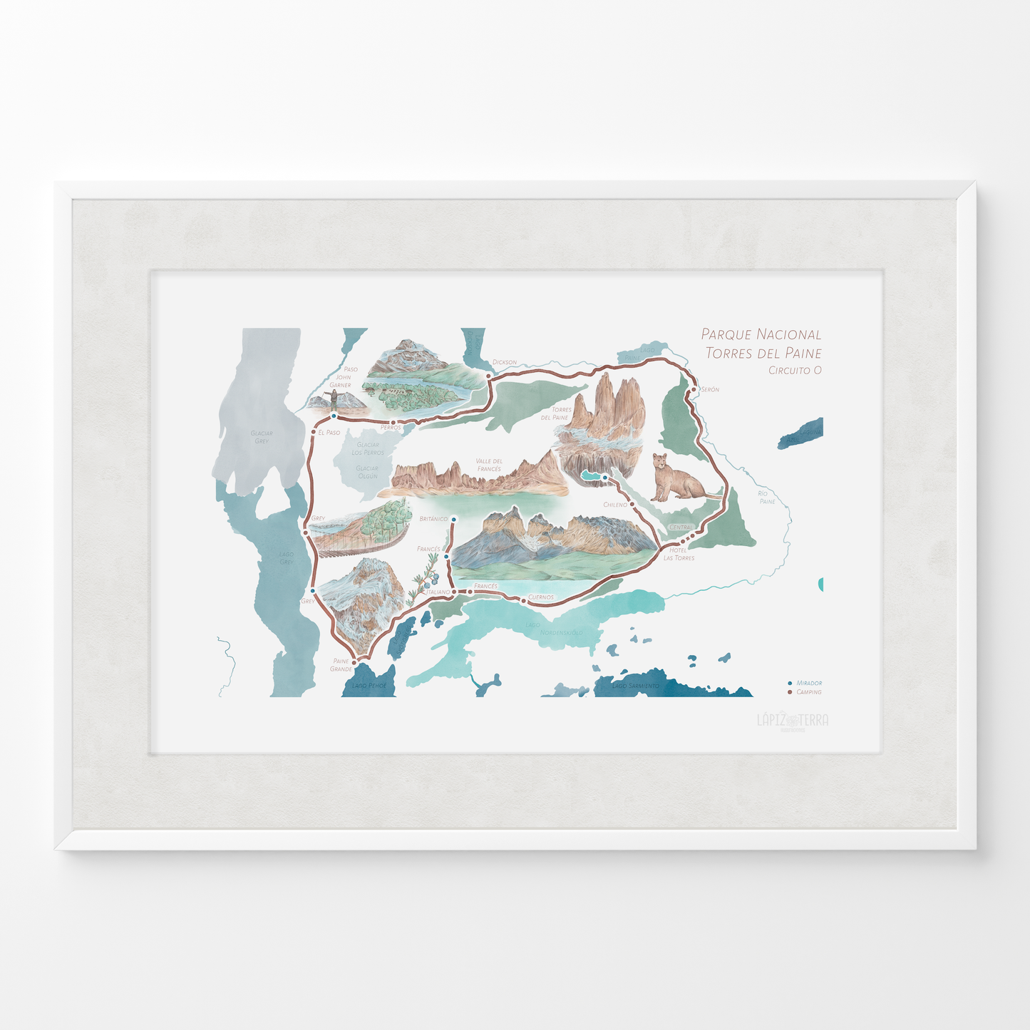 Torres del Paine Circuito O - Color