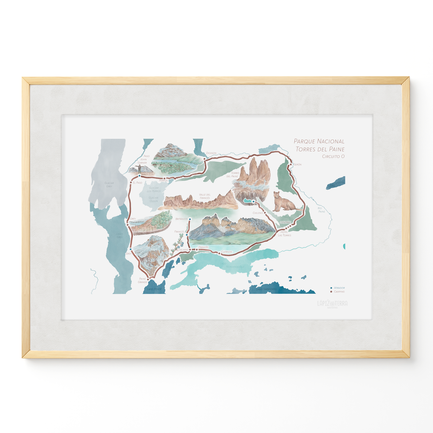 Torres del Paine Circuito O - Color