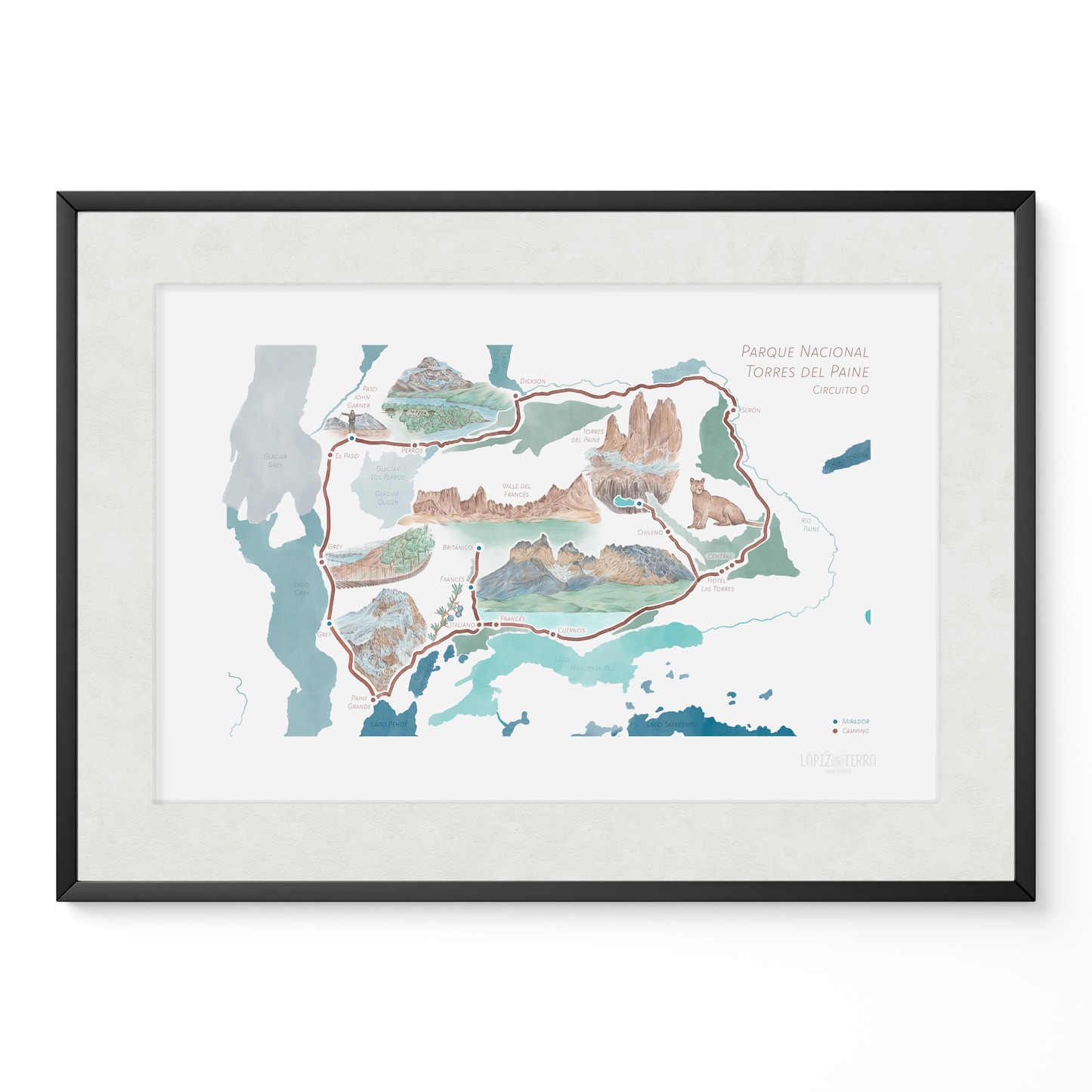 Torres del Paine Circuito O - Color